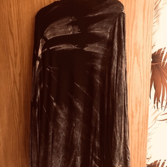 Acid wash long cardigan - Picture 3 of 3